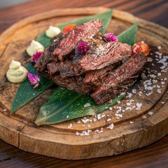 Entraña Black Garlic en Terrat Rooftop